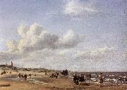 VELDE, Adriaen van de The Beach at Scheveningen wr china oil painting reproduction